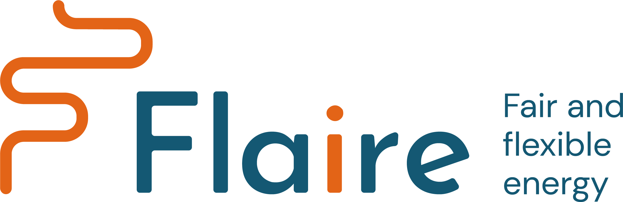 Flaire logo, reilua ja joustavaa energiaa